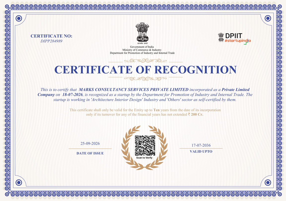 Startup India Certificate